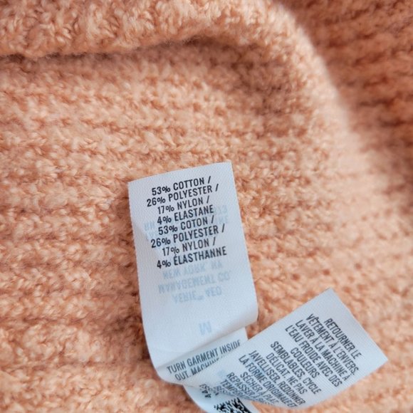 PEACH OVERSIZED SWEATER WITH HODDIE FOR WOMEN - Picture 10 of 10